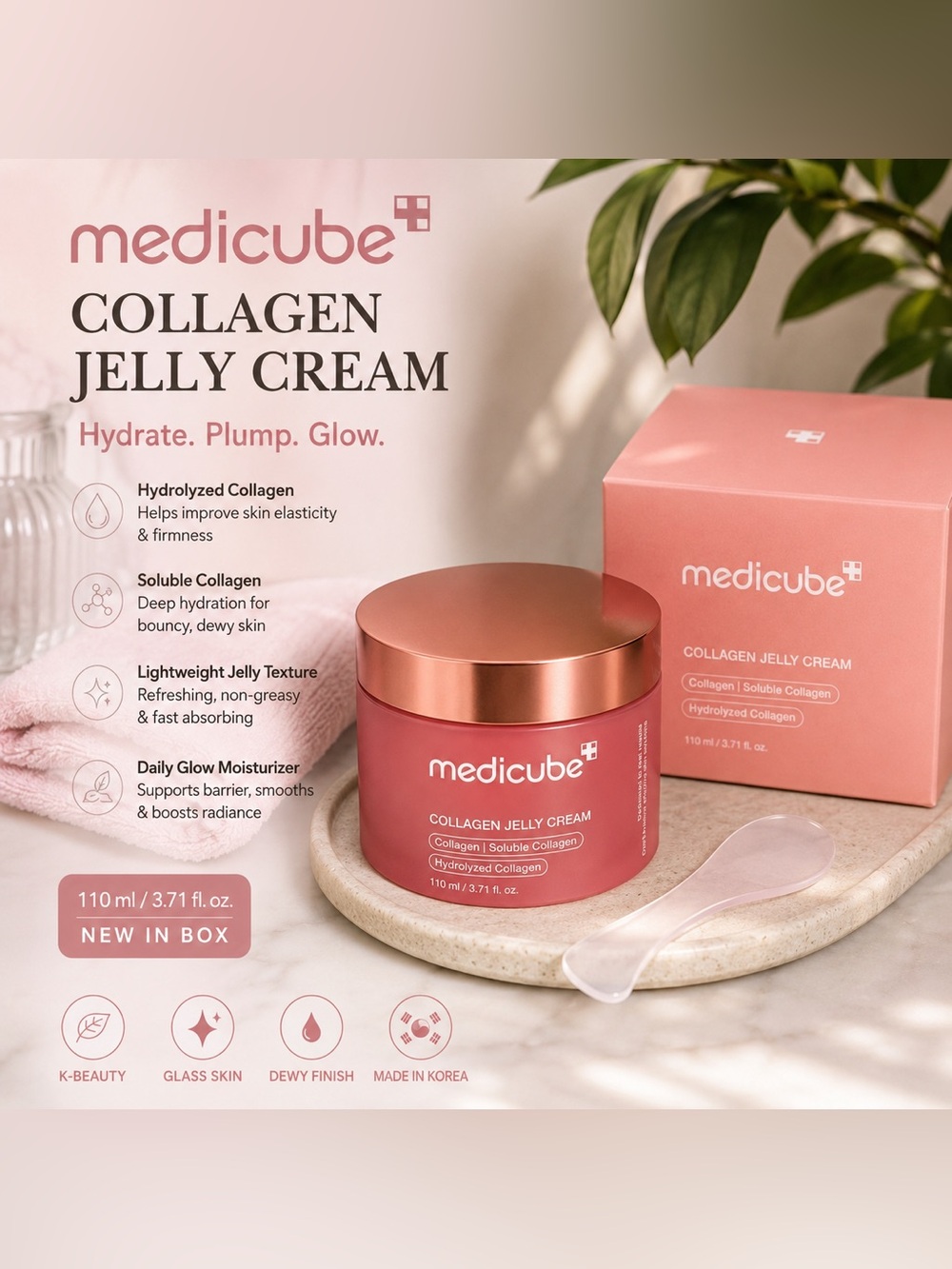 Medicube Collagen Jelly Cream K-Beauty Moisturizer 110ml NIB